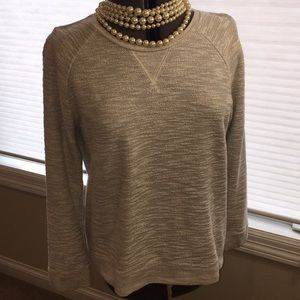 Loft silver thread sweatshirt style sweater